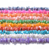 105Pcs/Strip Shell Beads Round Gravel Spacer Beads For Jewelry Making