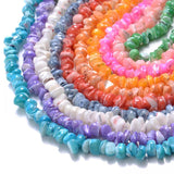 105Pcs/Strip Shell Beads Round Gravel Spacer Beads For Jewelry Making