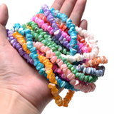 105Pcs/Strip Shell Beads Round Gravel Spacer Beads For Jewelry Making