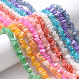 105Pcs/Strip Shell Beads Round Gravel Spacer Beads For Jewelry Making