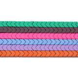 8MM Matte Hematite Stone Arrows Rubber Spacers Beads