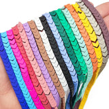 8MM Matte Hematite Stone Arrows Rubber Spacers Beads