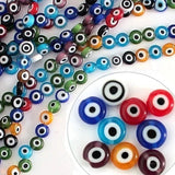 125Pcs Evil Eye Lampwork Glass Beads for Jewelry Making & DIY
