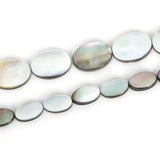 Natural Lip Sea Shell Beads Oval flat loose beads for DIY necklace bracelet