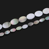 Natural Lip Sea Shell Beads Oval flat loose beads for DIY necklace bracelet