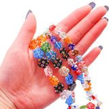 10/12mm Large Glass Lampwork Beads Plum Blossom Crafts Jewelry Making Diy