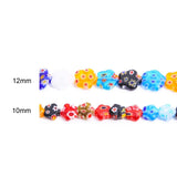10/12mm Large Glass Lampwork Beads Plum Blossom Crafts Jewelry Making Diy