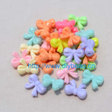 100 pcs DIY Cartoon Bow Acrylic Beads, Jewelry Findings