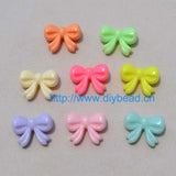 100 pcs DIY Cartoon Bow Acrylic Beads, Jewelry Findings