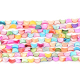 10mm Sea Shell Beads Colorful Moon Shape for Jewelry Making DIY