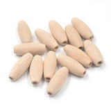 20pcs 29*12mm Wooden Oval Beads for Jewelry Making