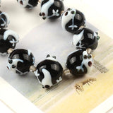 2Pcs/lot 15mm Carved Animal Glass Beads for Jewelry Making