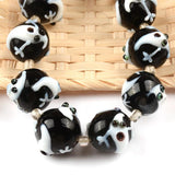 2Pcs/lot 15mm Carved Animal Glass Beads for Jewelry Making