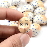 16x18mm Monkey Face Porcelain Ceramic Beads for DIY Jewelry Making