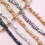 5-10mm Hematite Gravel Stone Matte Beads for Jewelry Making