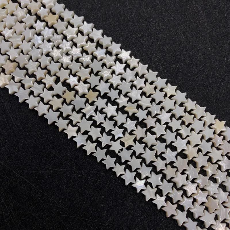 Freshwater Shells Beads Necklace Jewelry Making 6mm