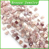 Seawater Shells Pink Petals Charm Beads 9x12mm