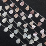 Seawater Shells Pink Petals Charm Beads 9x12mm