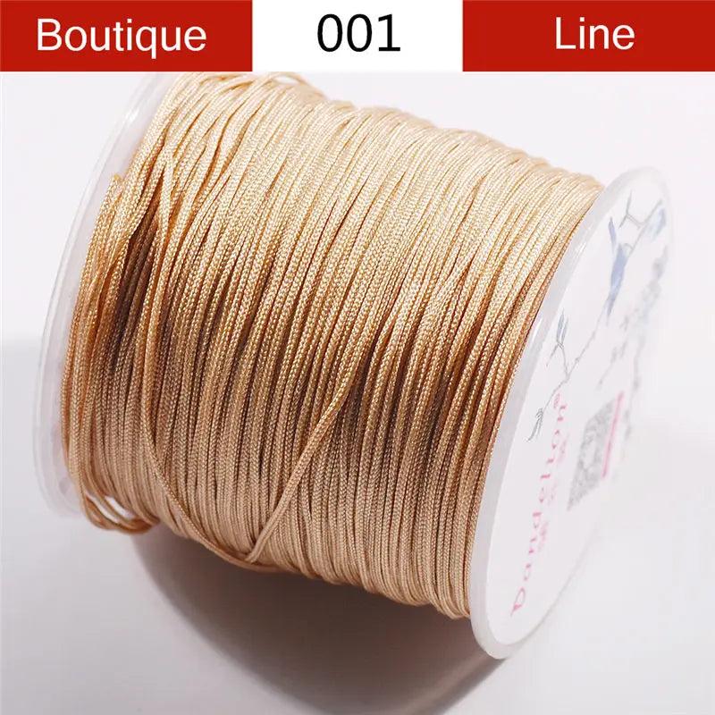 0.8mm Nylon Line Braided Beads Cord for Jewelry Making