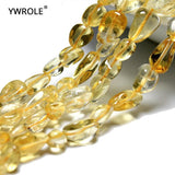 Natural Citrine Crystal Stone Beads for Jewelry Making 5-8 mm 15''