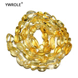 Natural Citrine Crystal Stone Beads for Jewelry Making 5-8 mm 15''