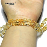 Natural Citrine Crystal Stone Beads for Jewelry Making 5-8 mm 15''