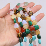 Gem Heart Mixed Stone Beaded DIY Charm Necklace Bracelet