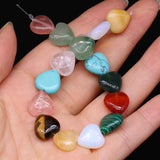 Gem Heart Mixed Stone Beaded DIY Charm Necklace Bracelet