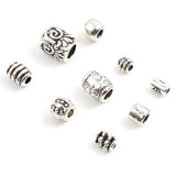 Vintage Metal Spacer Beads Antique Silver for DIY Jewelry Making