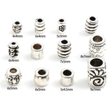 Vintage Metal Spacer Beads Antique Silver for DIY Jewelry Making