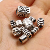 Vintage Metal Spacer Beads Antique Silver for DIY Jewelry Making