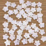 50 PCS Natural Mother of Pearl Pendant for Jewelry Making