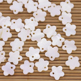 50 PCS Natural Mother of Pearl Pendant for Jewelry Making