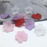 Frosted Rose Flower Beads for Jewelry Making