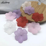 Frosted Rose Flower Beads for Jewelry Making