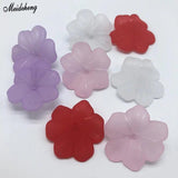 Frosted Rose Flower Beads for Jewelry Making