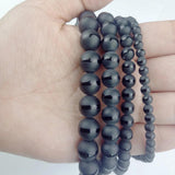 Natural Stone Matte Stripe Carnelian Beads 4/6/8/10 MM Round Loose Bead