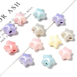 100PCS Mixed Star Loose Spacer Beads 11mm DIY Jewelry Making Charms