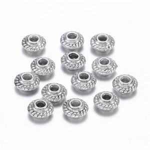 100pcs Metal Beads Spacer for DIY Jewelry Making 5x3mm