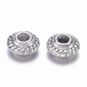 100pcs Metal Beads Spacer for DIY Jewelry Making 5x3mm