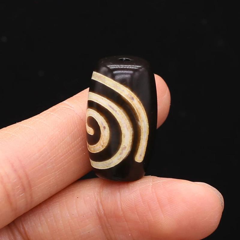 Tibetan Dzi Beads Oval Stone Bead 15x25mm