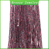 Natural Garnet Spinel Faceted Beads Jewelry DIY Bracelet Accessory