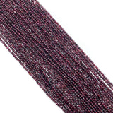 Natural Garnet Spinel Faceted Beads Jewelry DIY Bracelet Accessory