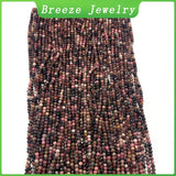 Spinel Beads Red Wood Grain Loose Beads for DIY Jewelry 2/3/4mm
