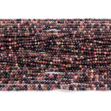 Spinel Beads Red Wood Grain Loose Beads for DIY Jewelry 2/3/4mm