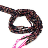 Spinel Beads Red Wood Grain Loose Beads for DIY Jewelry 2/3/4mm