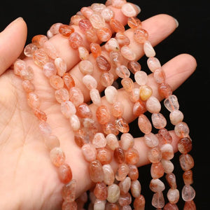Reiki Heal Sun Stone String Beads for Jewelry Making