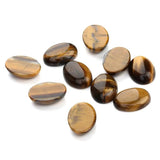 10pcs 10*14mm Tiger Eye Cabochons Natural Stone Beads