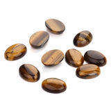 10pcs 10*14mm Tiger Eye Cabochons Natural Stone Beads