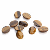 10pcs 10*14mm Tiger Eye Cabochons Natural Stone Beads